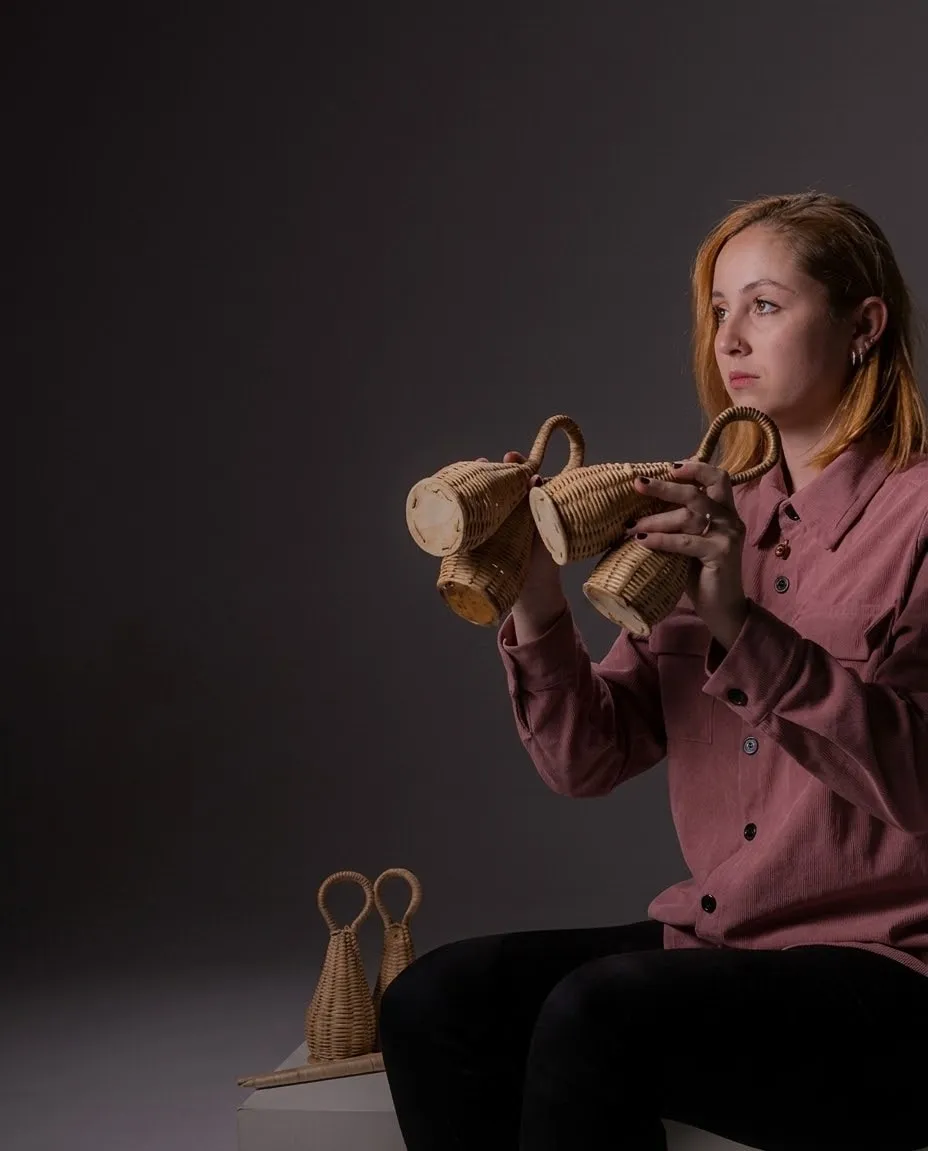 Jacqueline Dourado with percussion instruments