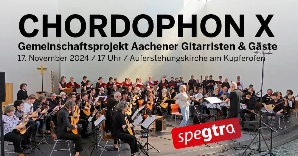 Poster of the Chordophon X concert at the speGTRa festival
